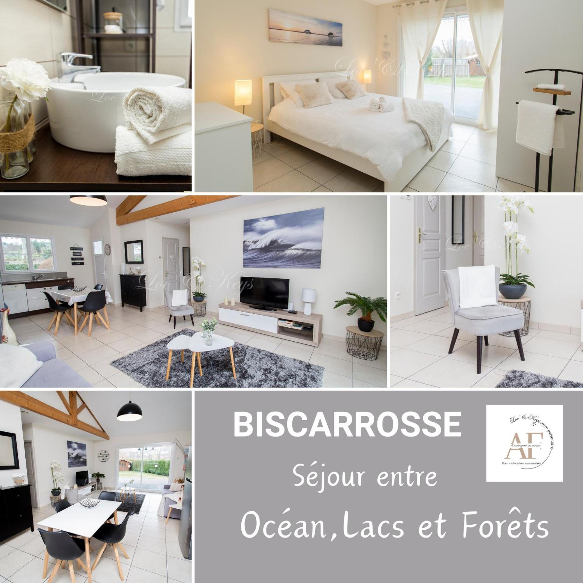 Ravissante Maison Cosy 4* Biscarrosse Proche Lac Exterior photo