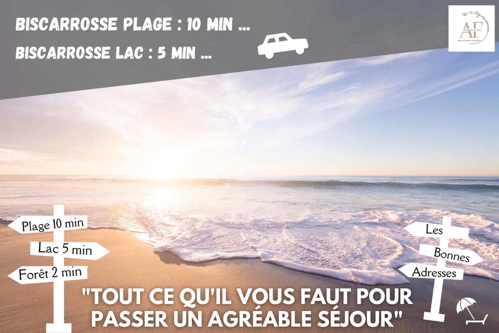 Ravissante Maison Cosy 4* Biscarrosse Proche Lac Exterior photo