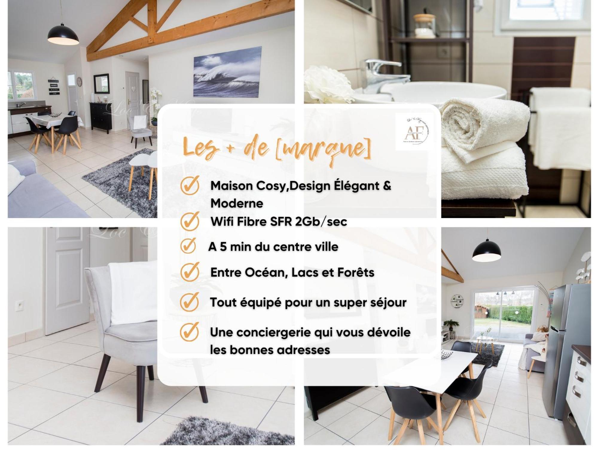 Ravissante Maison Cosy 4* Biscarrosse Proche Lac Exterior photo